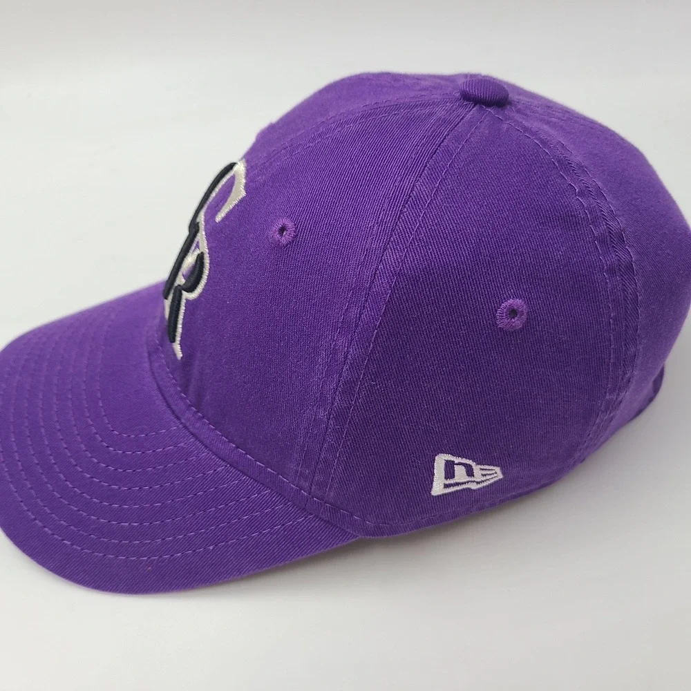Youth Colorado Rockies Hat Strapback New Era 9Twenty Purple MLB Spring Training